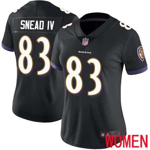 Baltimore Ravens Limited Black Women Willie Snead IV Alternate Jersey NFL Football #83 Vapor Untouchable